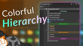 Unity Colorful Hierarchy using Free Package