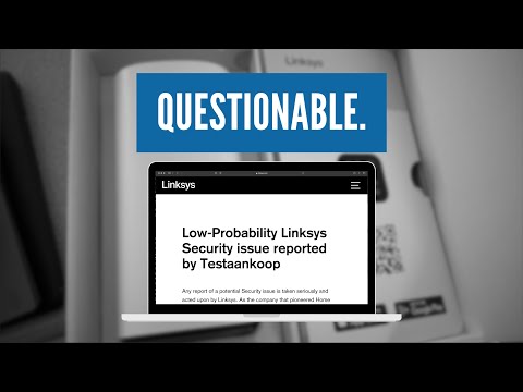 Concern over Linksys Response to Security Issue