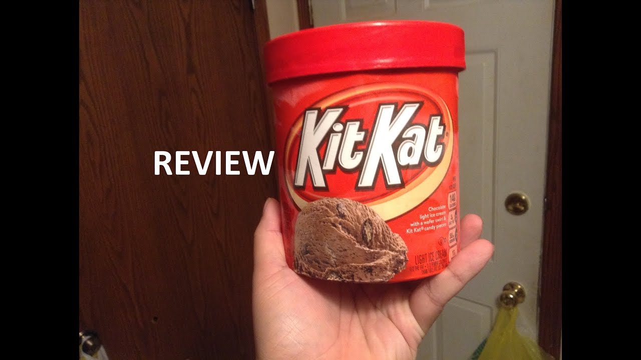 KIT KAT ICE CREAM REVIEW YouTube
