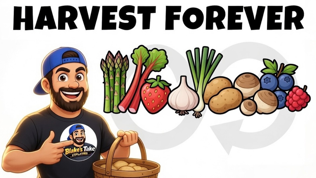 Plant These 8 Crops ONCE and Harvest FOREVER!