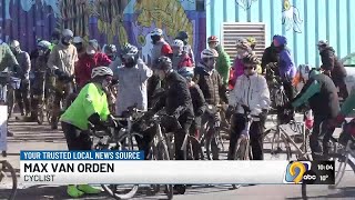 Iowa City cyclists come together for bike ride to remember the life of Alex Pretti