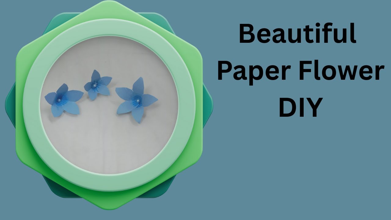 How to make a Paper Flower in Minutes 😍  Simple & Beautiful Paper Craft