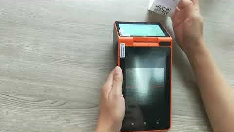 ZKC900 dual screen pos terminal test vedio