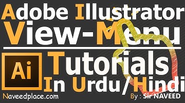 Adobe illustrator | View Menu Tutorial In Urdu/Hindi