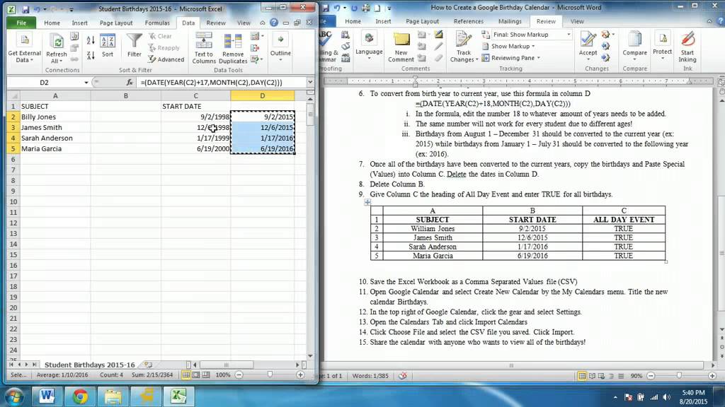 How To Connect Contact Birthdays To Google Calendar How To Connect Contact Birthdays To Google Calendar
