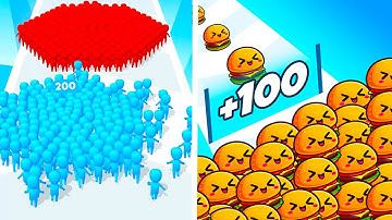 Count Masters Vs Food Run 🍔🍔🍔 Walkthrough All New Max Update Mobile Gameplay GH9234