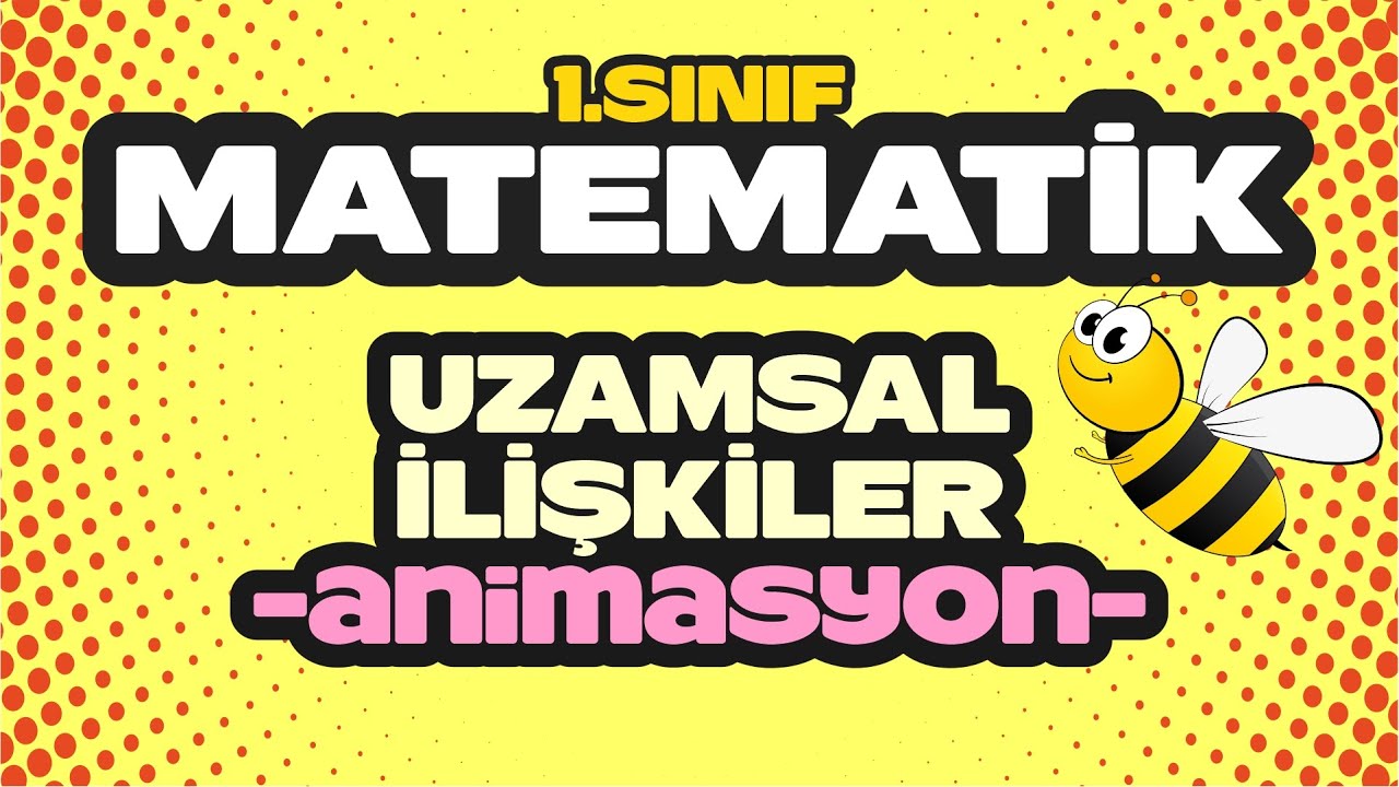 1.Sınıf Matematik | Uzamsal İlişkiler(Animasyonlu Anlatım) | Uzaktan Eğitim