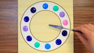 Couple In A Round Space｜Mind Blowing Acrylic Painting Step by Step #601｜Satisfying Art ASMR