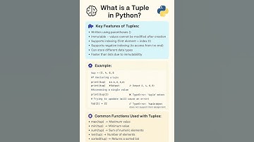 📘 What is a Tuple in Python? 🐍 | Python Data Types Explained | Python Tutorial for Beginners 💡 #⃣