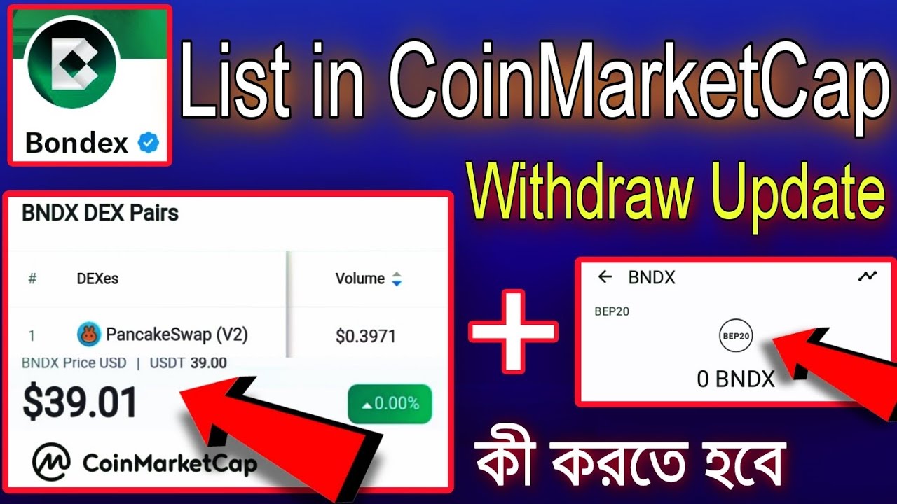 New! Update In Bondex || List [BNDX] Token In CoinMarketCap & Trust Wallet
