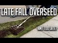 Late Fall Overseeding & Top Soil Tips Scotts Fall Mix Scotts Top Soil green grass!