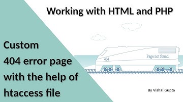 Custom 404 error page with the help of htaccess file