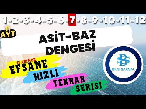 ASİT BAZLARDA DENGE SORU ÇÖZÜMÜ - 11. SINIF KİMYA - AYT KİMYA