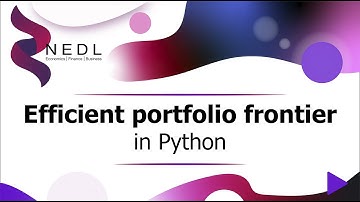 Efficient portfolio frontier in Python