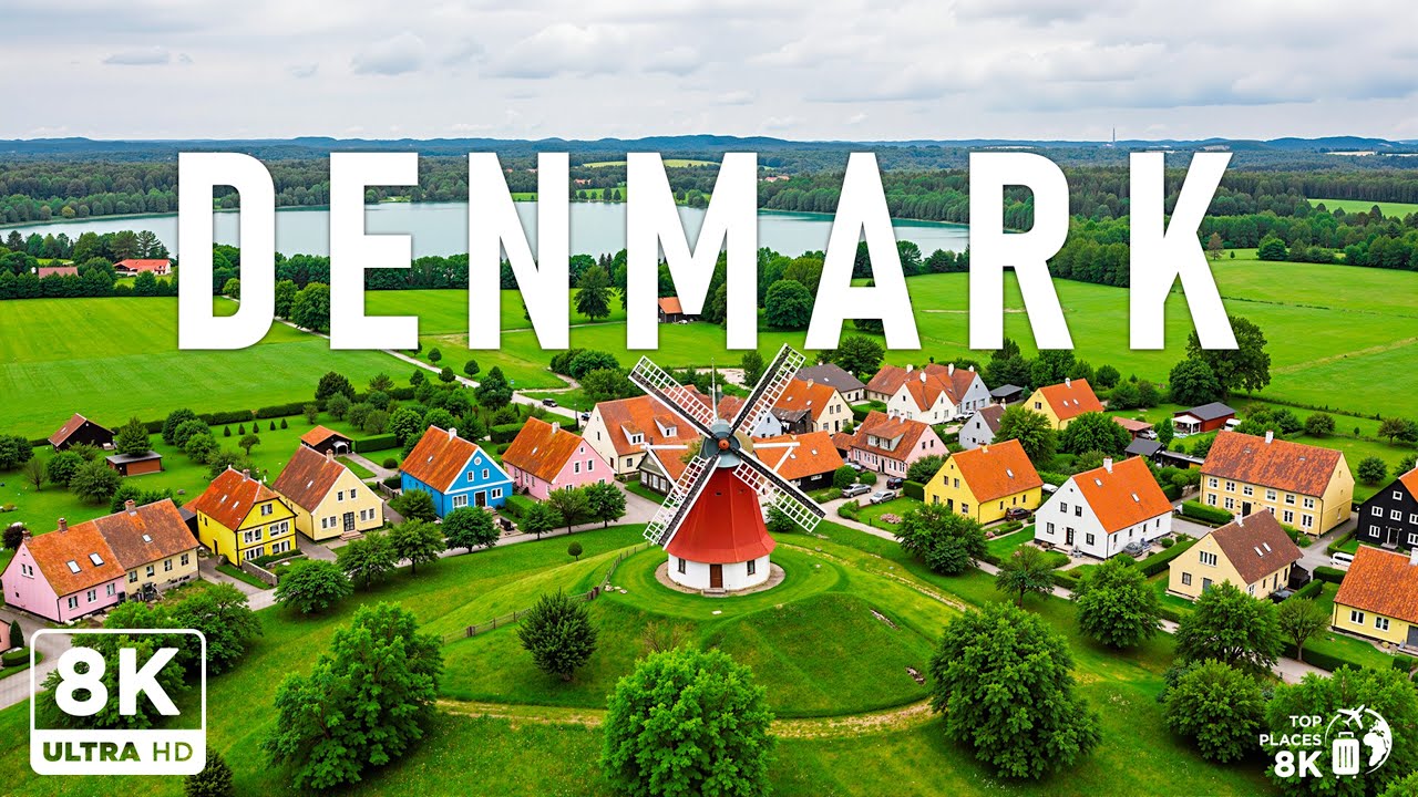 丹麦春季 8K 🇩🇰 | 沿海城镇、乡村与北欧之美