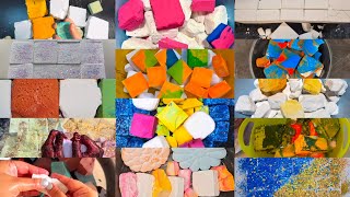 Crunchy soft gymchalk crushing ASMR by various creators : dyed, fresh 30+ min of Edit compilation  screenshot 1