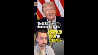 The SAVE Act is not a voter id law.