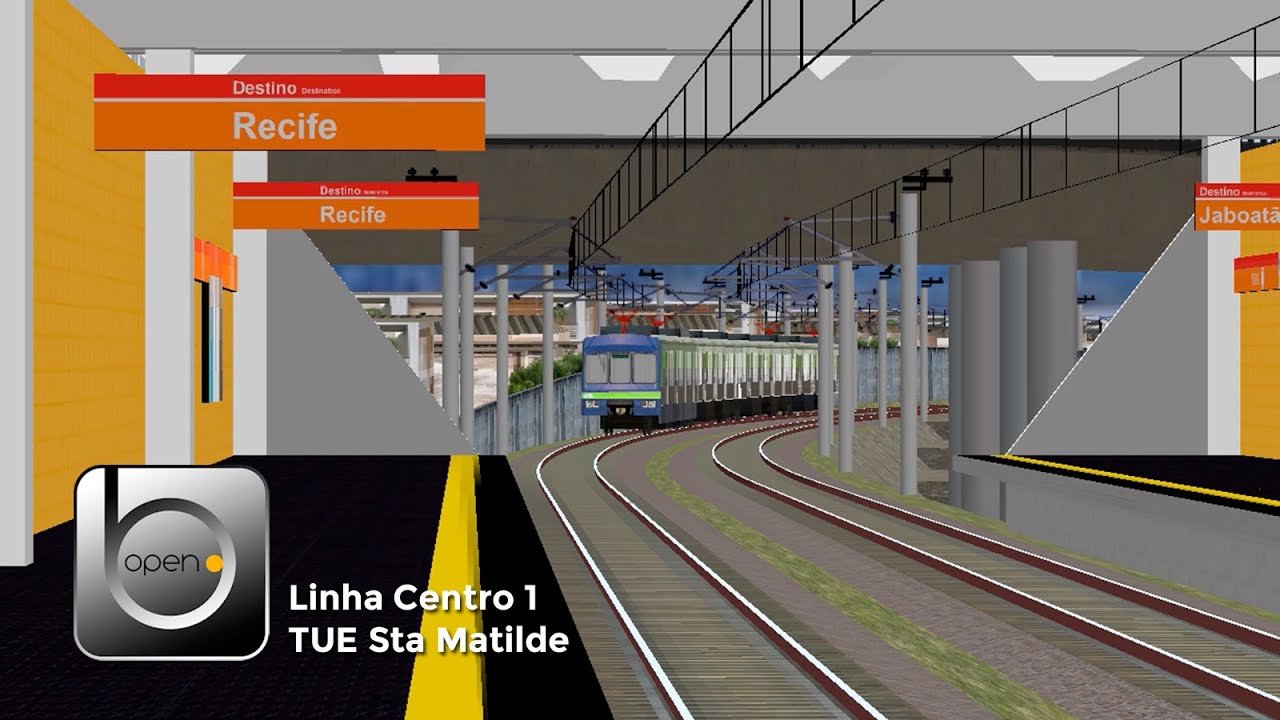 OpenBVE | TUE Sta Matilde SÉRIE 800 - Linha Centro 1 Jaboatão até Recife