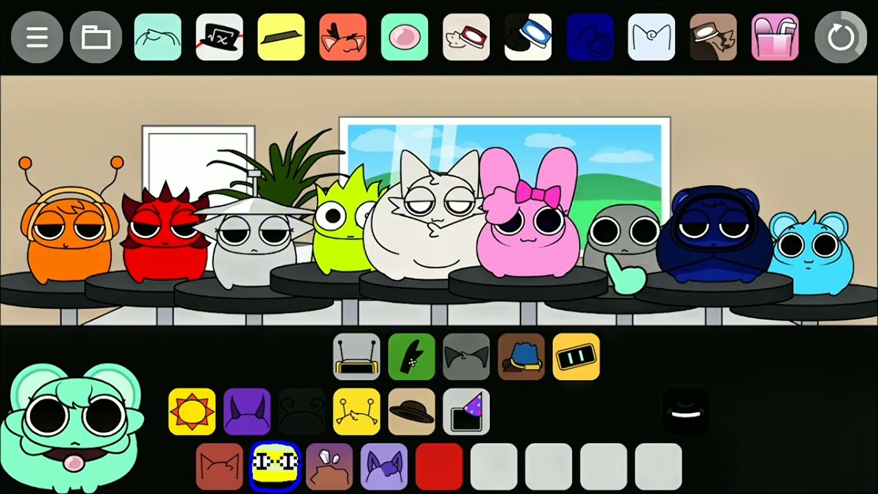 Incredibox Sprunki Sponks Version: Персонажи Jelly Fat Cat и совершенно новый звуковой микс в игр...