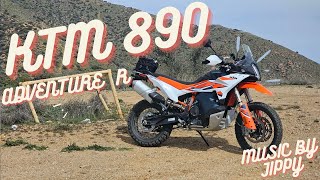 2023 KTM 890 Adventure R up in Sierra Pelona Mountains