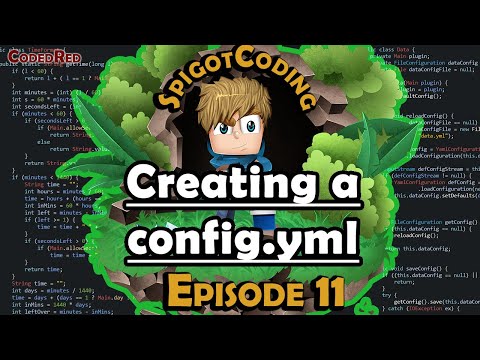How to make a Spigot 1.15 plugin (Ep11) Creating a config.yml file
