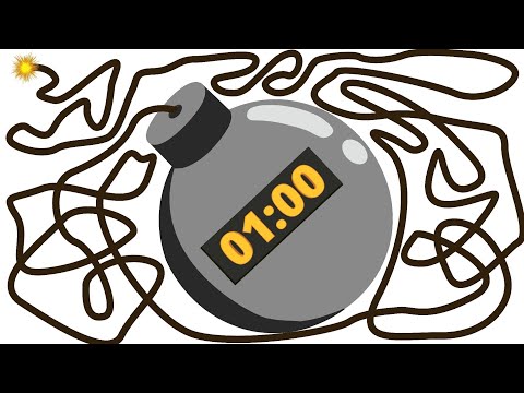 1 Minute Timer Bomb 💣 Cartoon Countdown 💥 8K