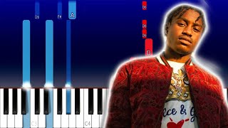 Lil Tjay - Calling My Phone (ft. 6lack)(Piano Tutorial)