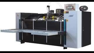 semi automatic one piece corrugated box stitching machine/1 piece carton corrugated box stitcher