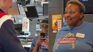 Bill Clinton Visits McDonald's While Stumping for Harris in Georgia