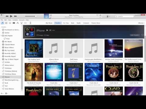 How to put CD music on iPhone iPad or iPod using iTunes 12.2 Playlist Manually (no sync)
