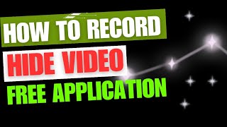 hide record video | hide video recording kaise kare | how to record hide video screenshot 3