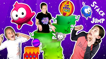 STACK JUMP FAMILY COMPETITION WITH VAMPIRE AND CIRCUS TRICKS! HIGH SPEED CHALLENGE | WPFG GAME PLAY