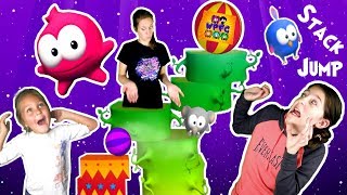 STACK JUMP FAMILY COMPETITION WITH VAMPIRE AND CIRCUS TRICKS! HIGH SPEED CHALLENGE | WPFG GAME PLAY screenshot 4