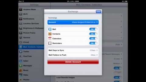 Updating Exchange Passwords on Your Apple Device