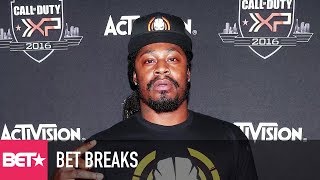 Marshawn Lynch Sits During National Anthem - BET Breaks