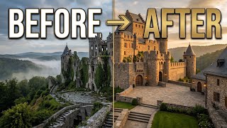 I Restored an Abandoned Medieval Castle 🏰 | From Ruins to Royal Fortress How Medieval Castles And Homes Are Restored To Their Former Glory