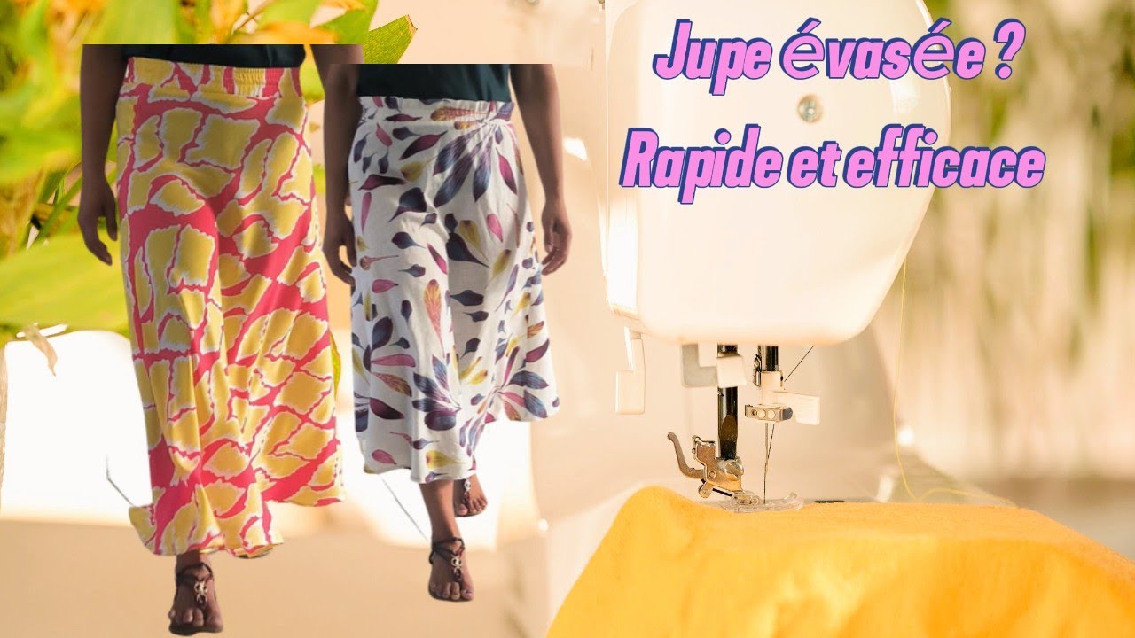 Comment coudre une jupe évasée rapidement pour l'été ?
