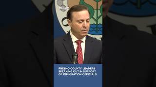 Fresno County leaders spoke out in support of immigration officials #ice #immigration #fresnocounty
