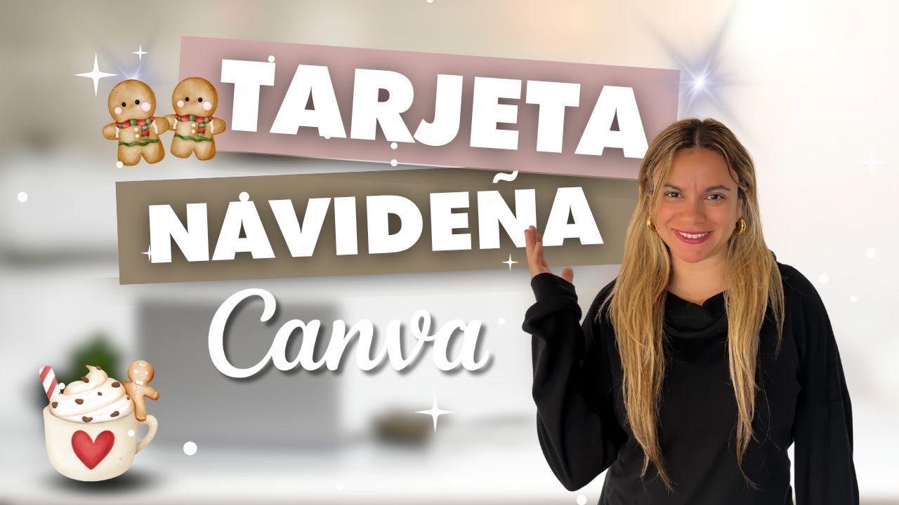 Crea TARJETAS Navideñas DIGITALES con CANVA/ Tutorial de Canva