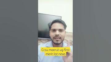 ccsu meerut ug first merit list new update#ccsu#ccsu ug merit list#ug merit list#cut off#ccsu meerut