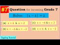 Absolute value equation, How to solve equation with absolute value #absolutevalue #math7