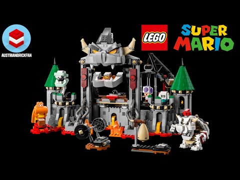 LEGO Super Mario 71423 Dry Bowser Castle Battle Speed Build Review