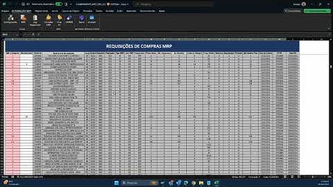 SAP Scripting e Excel VBA - Ferramenta de Automação MRP