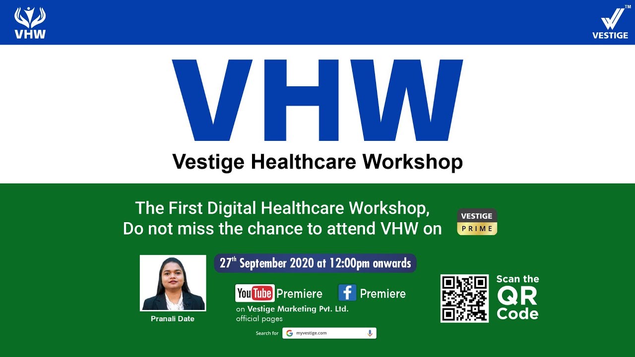 Vestige Healthcare Workshop | Part 1 | Vestige Prime
