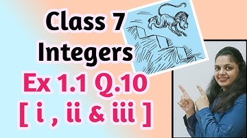 Integers Exercise 1.1 Q.10 - NCERT Class 7th Math Solutions