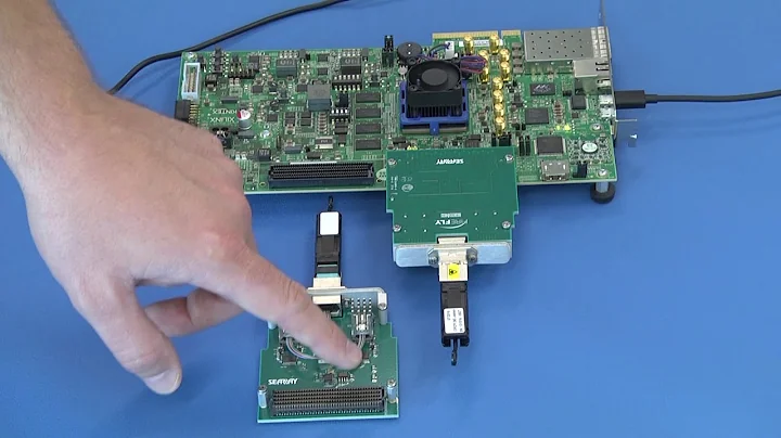 Samtec 14G FireFly™ on Xilinx KCU105 Development Kit