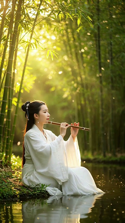 Golden Light in the Sacred Grove | Relaxing Chinese Bamboo Flute for Deep Meditation