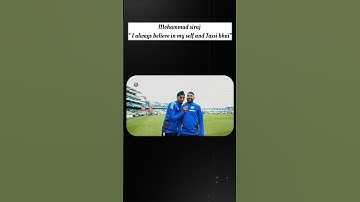Arshdeep singh & Mohammad siraj.       " I always believe in my self and Jassi bhai" 🫶