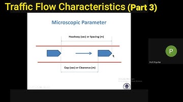 TRAFFIC FLOW CHARACTERISTICS (PART 3) II TRAFFIC ENGG II TRANSPORTATION ENGG (LEC 45)