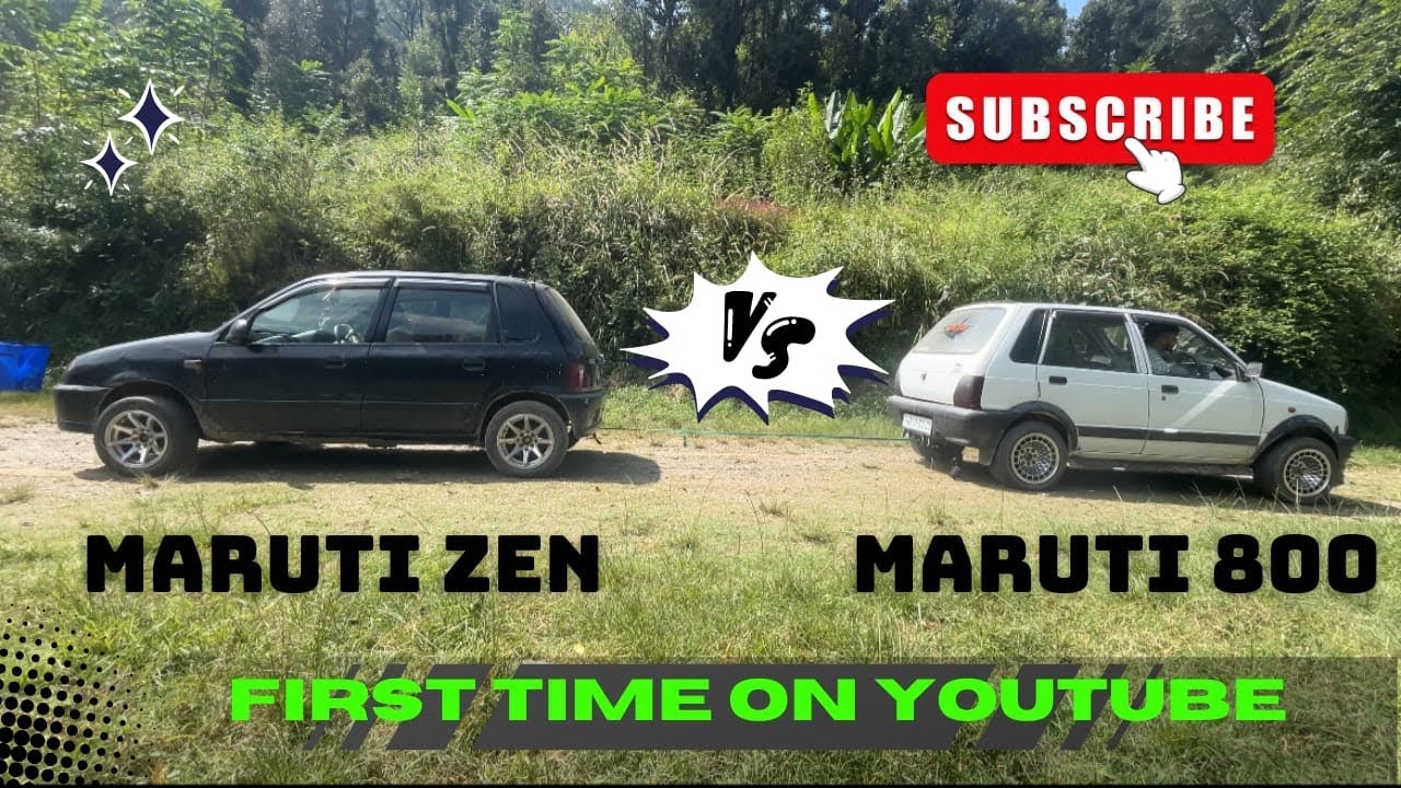 😍First time on YouTube 😍 Tug of War 👉🏻Maruti zen vs Maruti 800🤝 